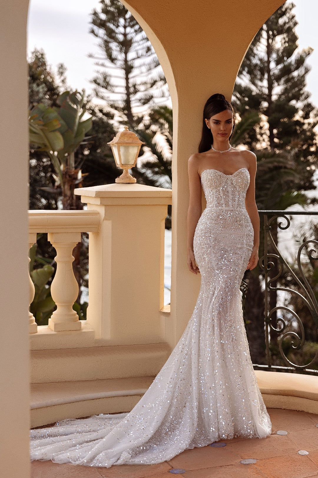 Captivating Strapless Mermaid Wedding Dress | Abundance of Jewels| Sparkles| and Sequins | Mesmerizing Shimmer | Glamorous and Dazzling Captivating Strapless Mermaid Wedding Dress | Abundance of Jewels| Sparkles| and Sequins | Mesmerizing Shimmer | Glamorous and Dazzling
