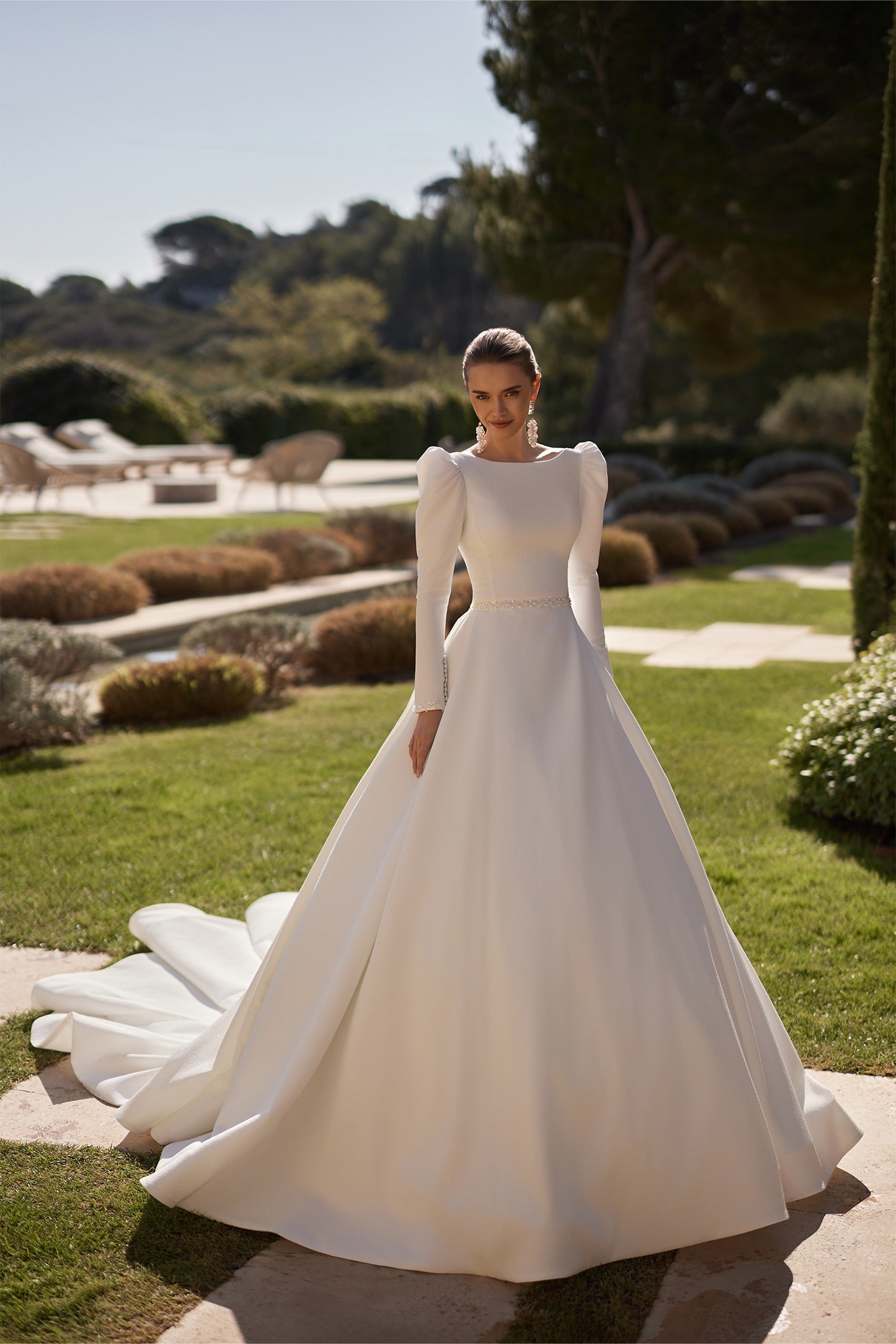Bruni by Perfioni | Long Sleeve A-Line Wedding Dress