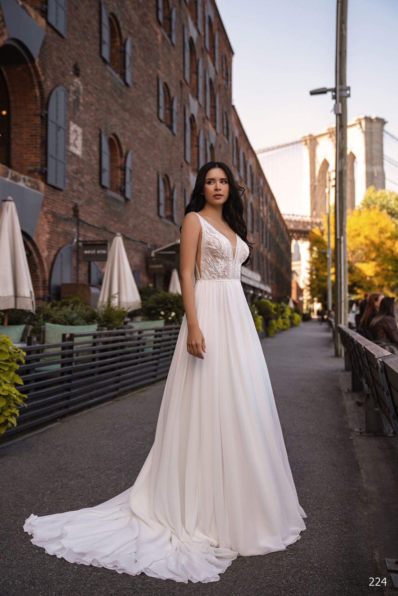 Ethereal A-Line Wedding Dress with Beaded Bodice Ethereal A-Line Wedding Dress with Beaded Bodice
