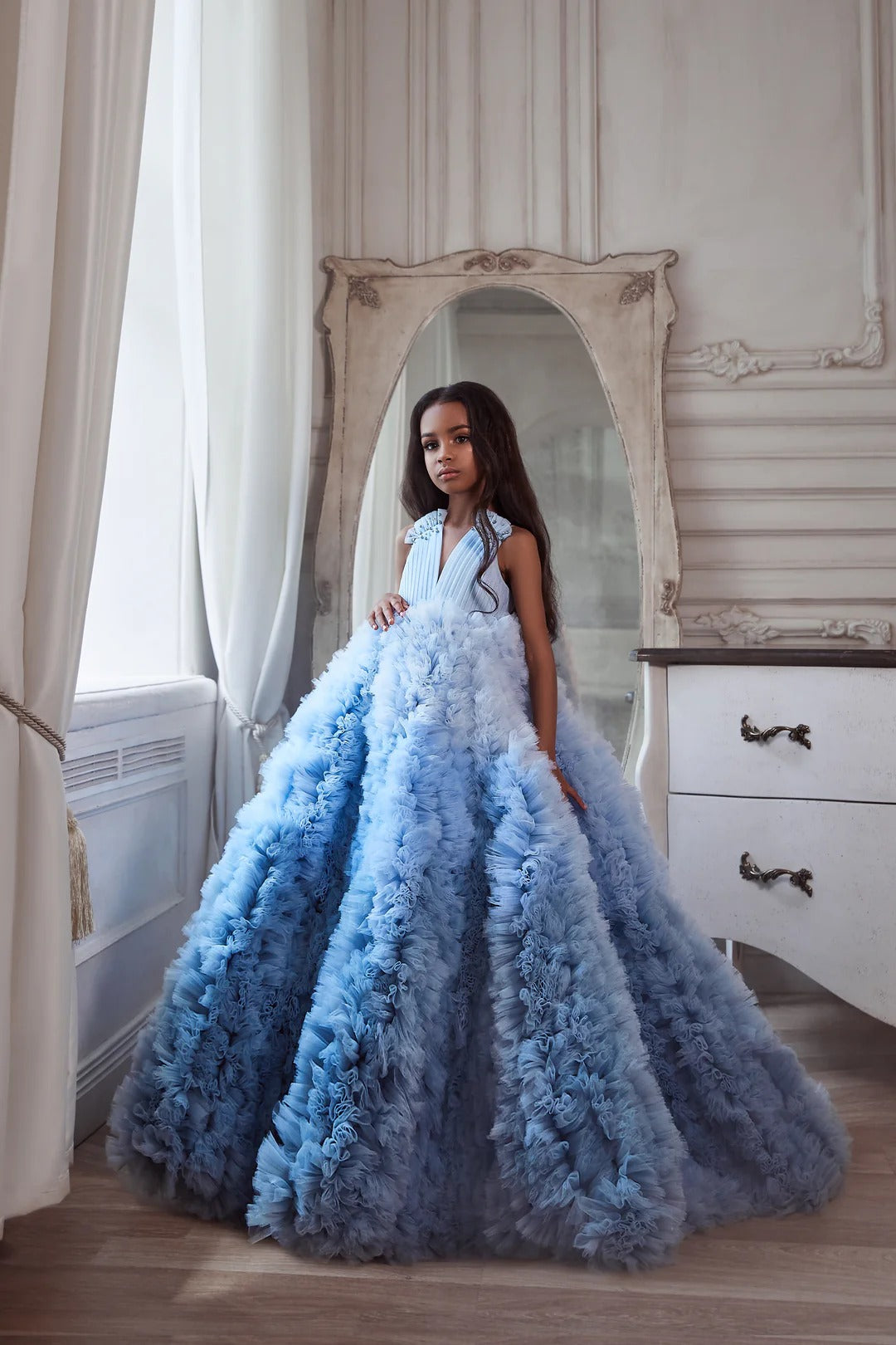 Pentelei 3103 masterpiece ballgown: sleeveless beauty for your little princess  | Girls Formal Dress