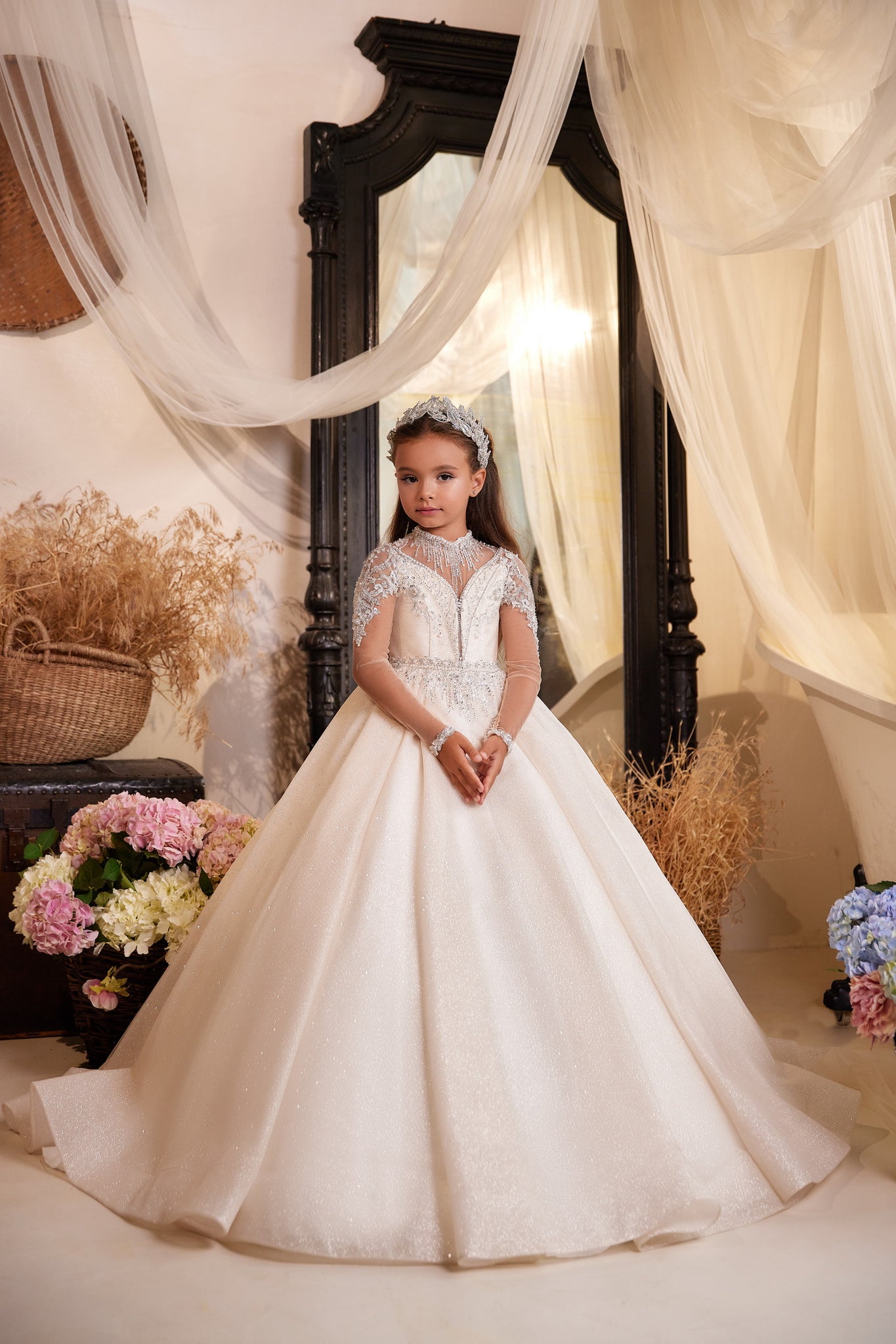 luxury party dresses for girls ceremonies Luxury Girls Ceremony Dress, One Shoulder Festive Dress for Kids, Sparkle and Shine Wedding Guest Dress for Girls, Girls Birthday Dress