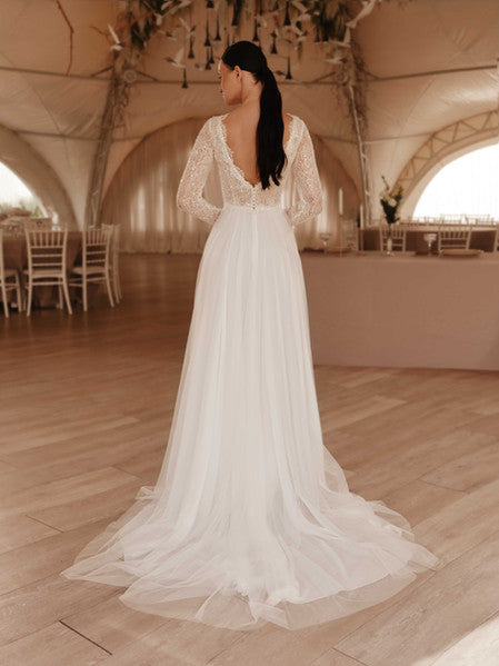 Alexis Gown Delicate Lace & Airy Chiffon Elegance | Marelli exclusive 14 / As Pictured Alexis Gown Delicate Lace & Airy Chiffon Elegance | Marelli exclusive 14 / As Pictured