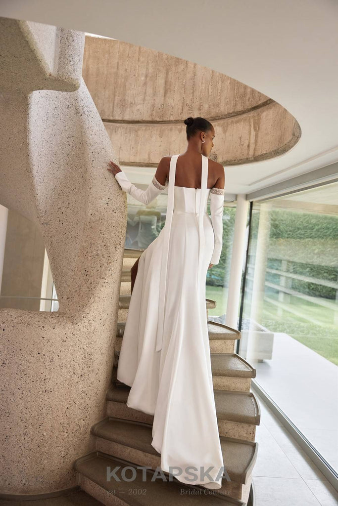 roman holiday wedding dress Roman Holiday Designer Wedding Dress from Caroline Castigliano
