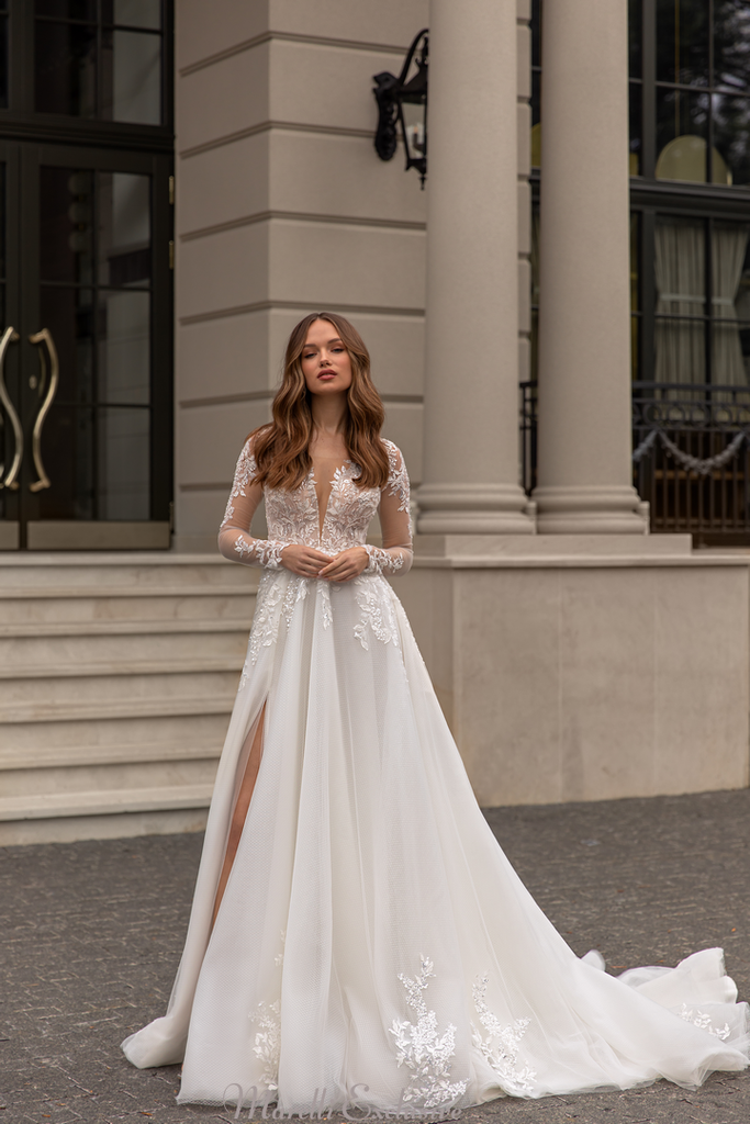 diamond luxury wedding dresses 2024 Princess Diamond Wedding Dress Design with Gorski Diamonds
