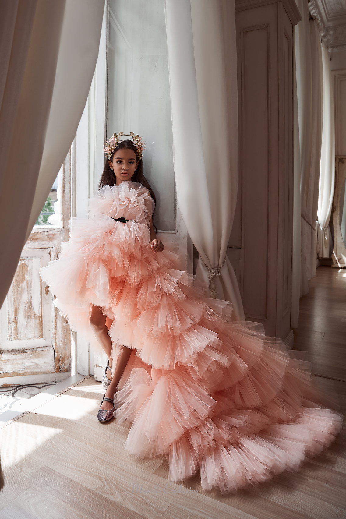 Pentelei 3101 elegant and enchanting: sweep train formal dress  | Girls Formal Dress