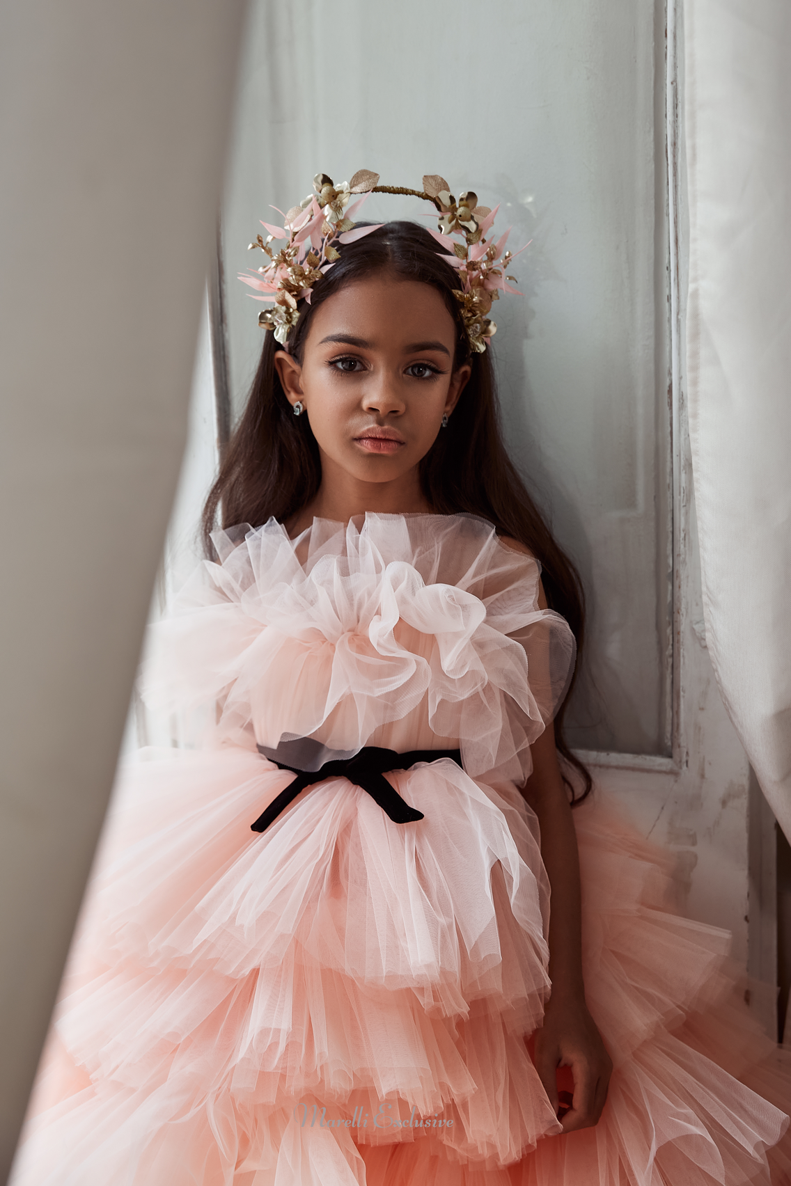 Pentelei 3101 elegant and enchanting: sweep train formal dress  | Girls Formal Dress