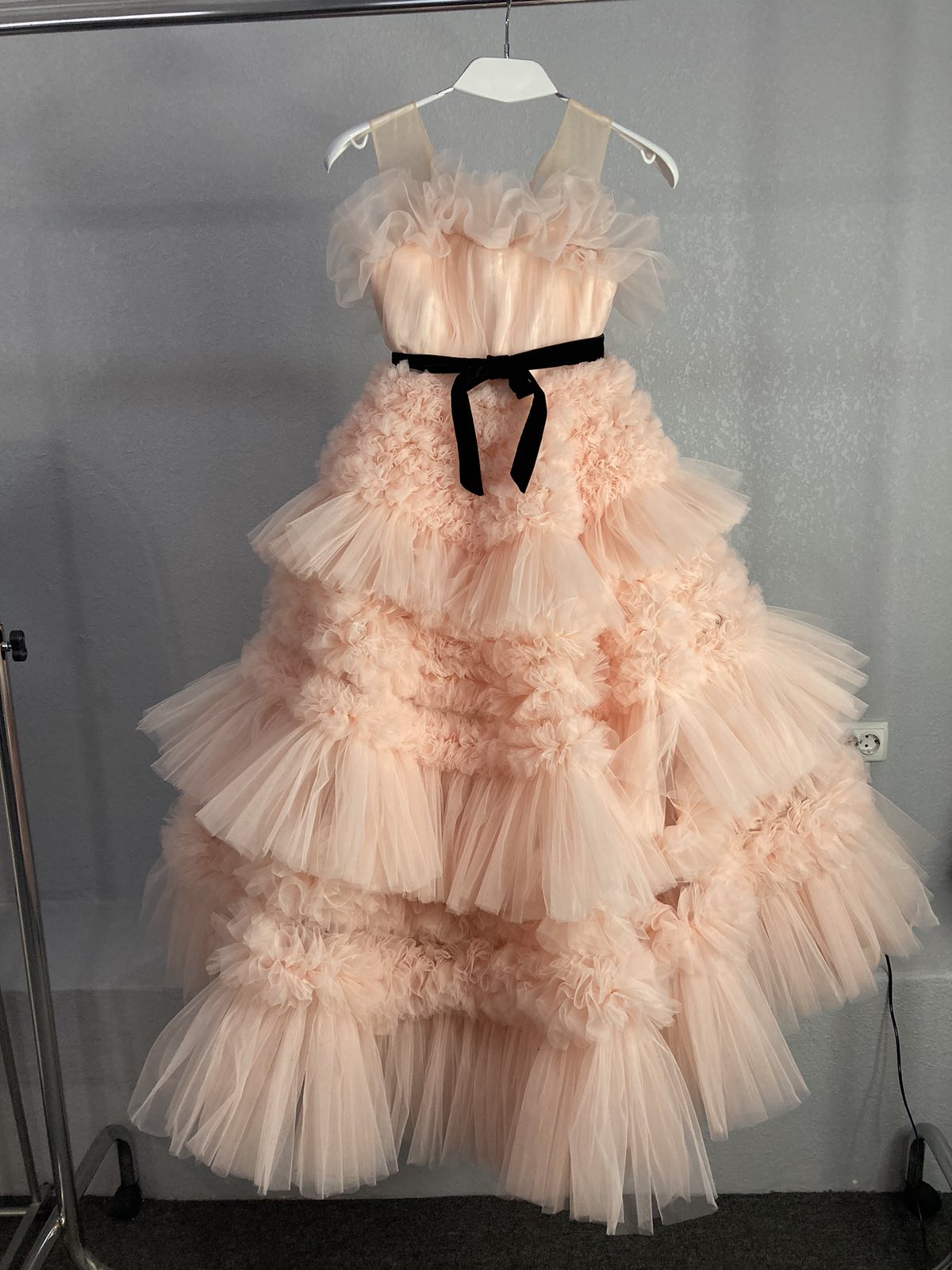 Pentelei 3111 show-stopping ruffle tulle dress  | Girls Formal Dress