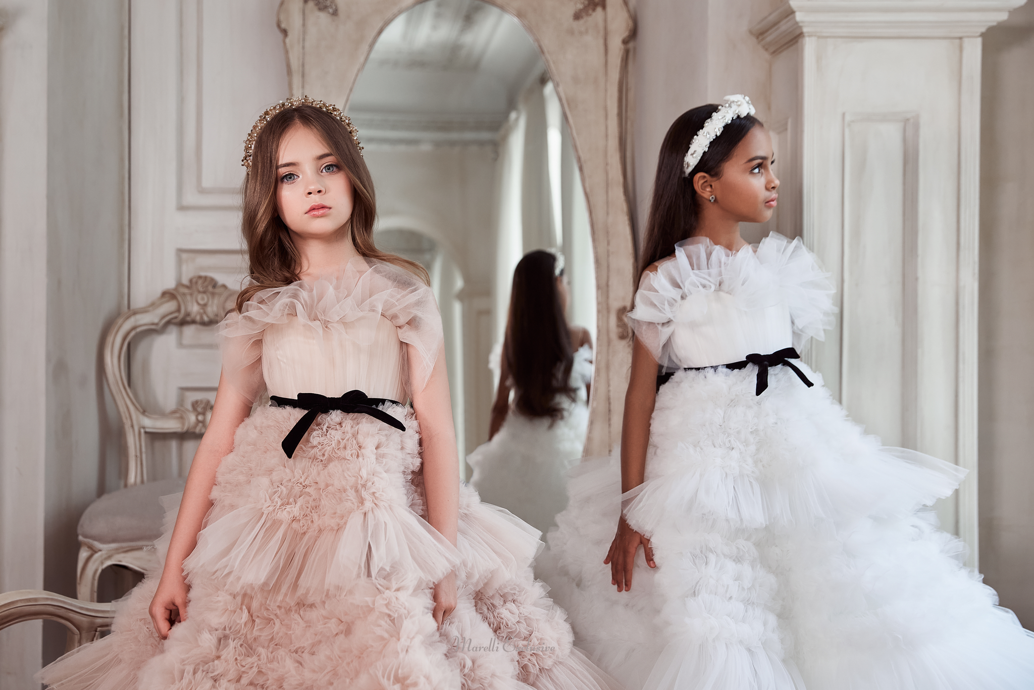 Pentelei 3111 show-stopping ruffle tulle dress  | Girls Formal Dress