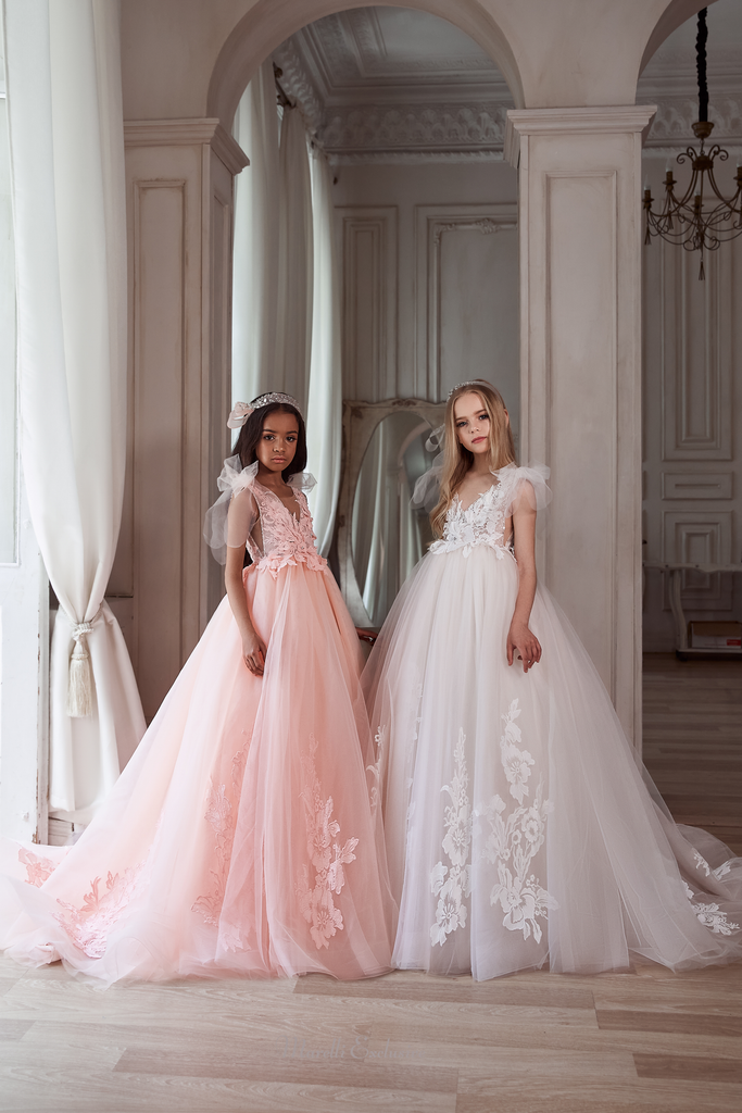 Pentelei 3115 princess-inspired tulle dress  | Girls Formal Dress