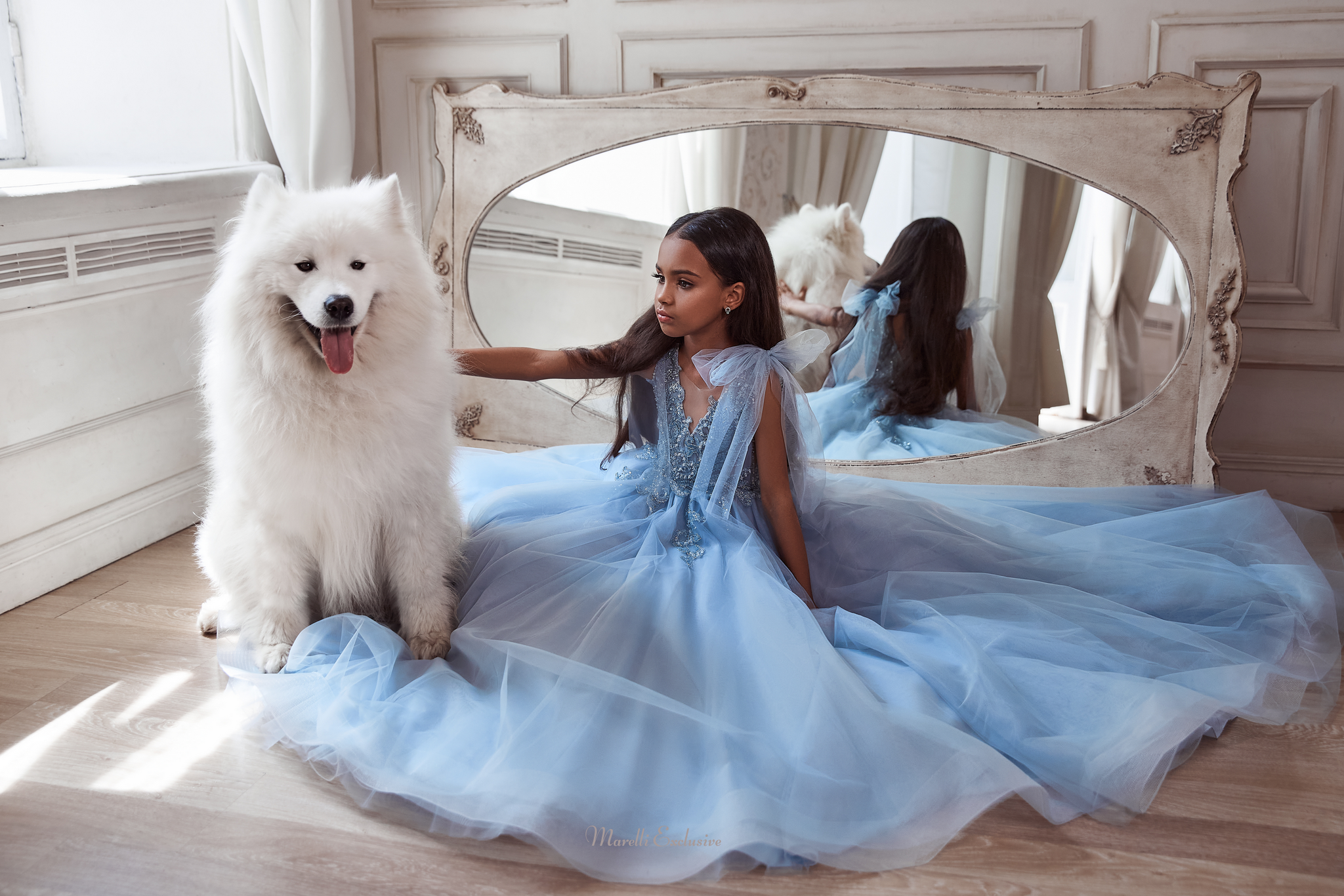 Pentelei 3117 bow-adorned sleeves and embellished top: a perfect formal dress  | Girls Formal Dress
