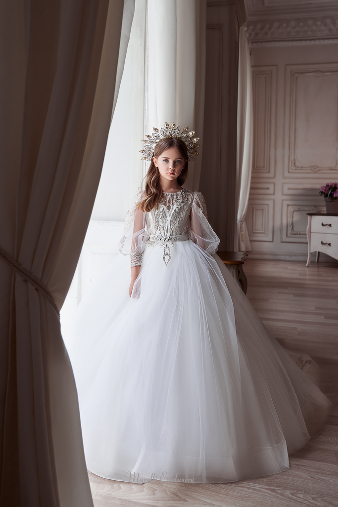 Pentelei 3120 floral lace and tulle marvel: the ultimate formal dress  | Girls Formal Dress