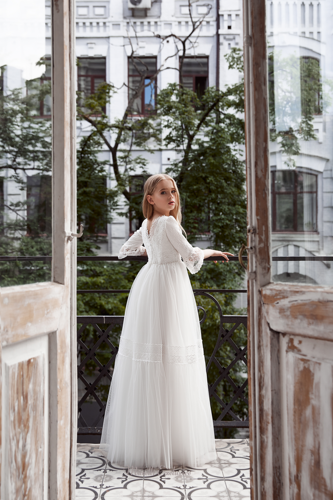 Pentelei 3135 elegance and grace: princess dresses fit for a royal ball  | Girls Formal Dress
