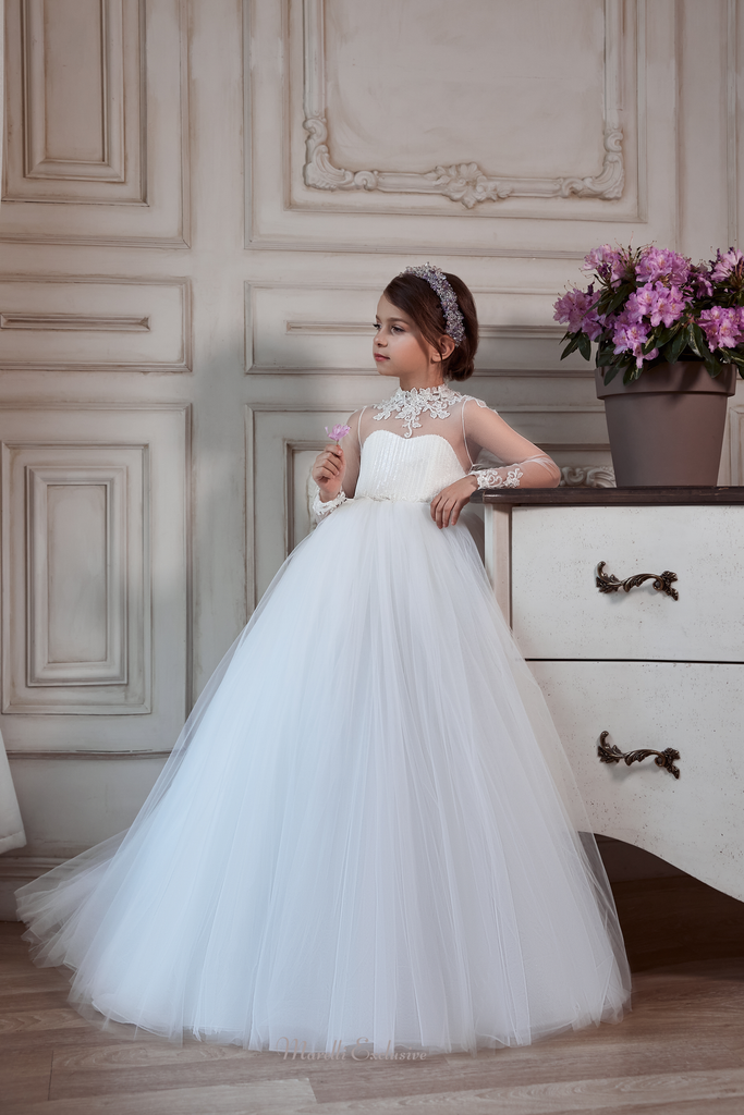 Pentelei 3139 wedding-ready dresses for your little princess at marelli exclusive  | Girls Formal Dress