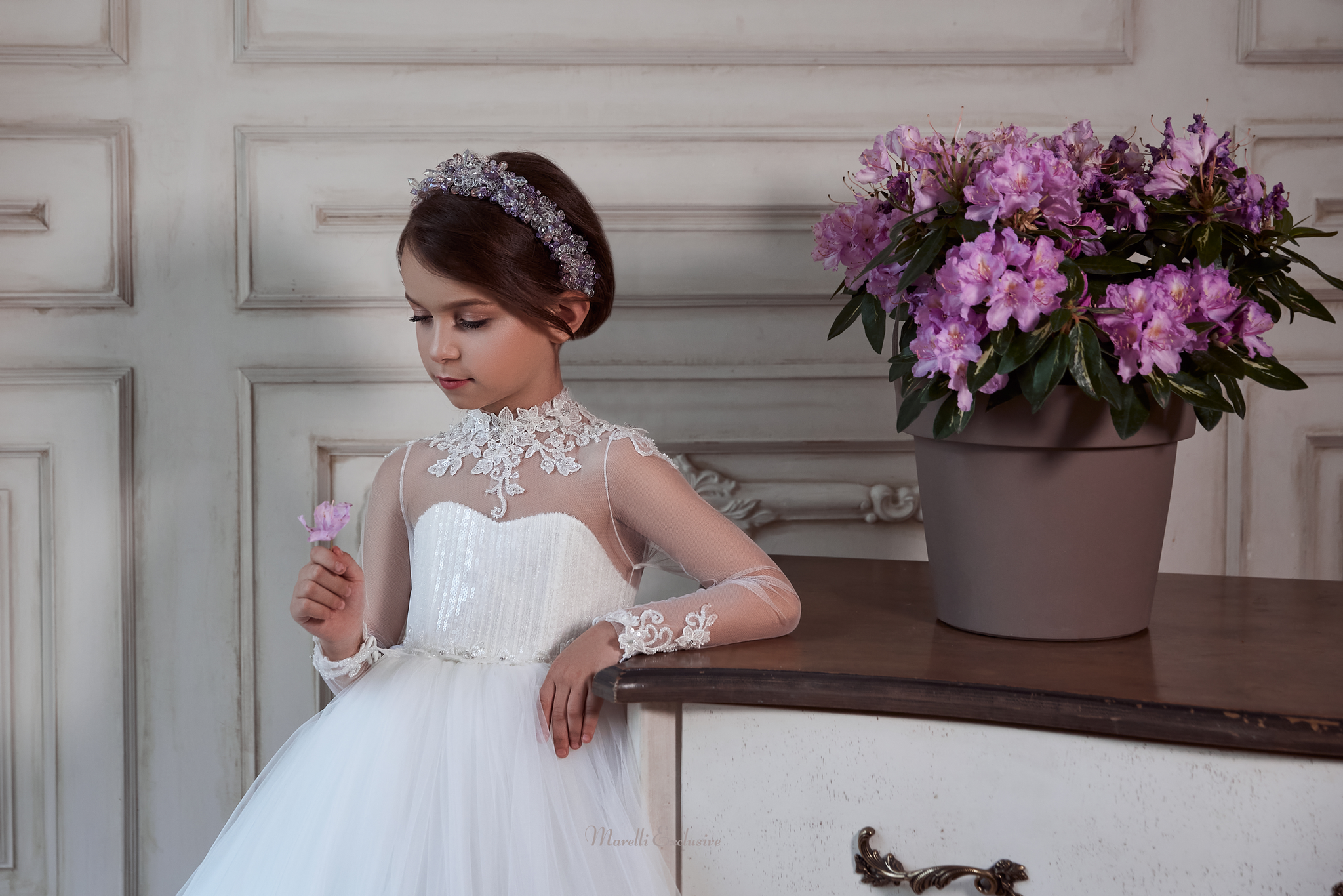 Pentelei 3139 wedding-ready dresses for your little princess at marelli exclusive  | Girls Formal Dress