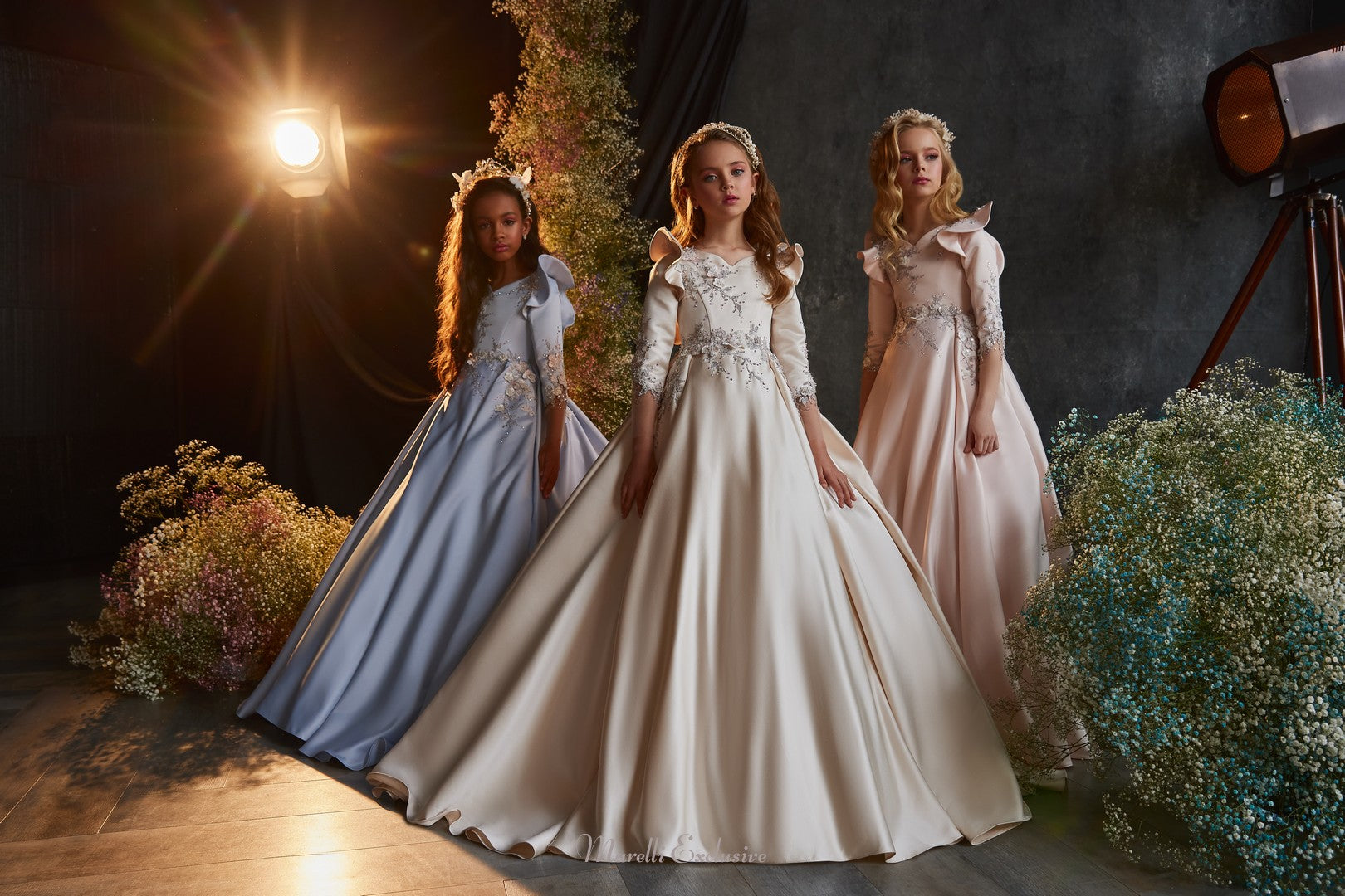 Pentelei 3205 leto dress: ruffle sleeves and beaded details steal the show  | Girls Formal Dress
