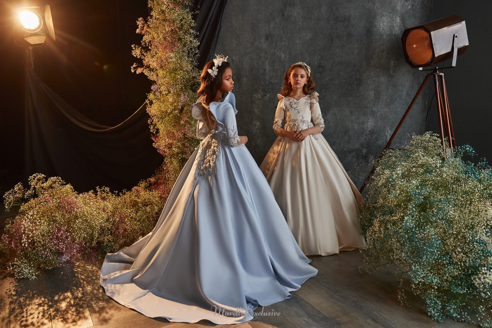 Pentelei 3205 leto dress: ruffle sleeves and beaded details steal the show  | Girls Formal Dress
