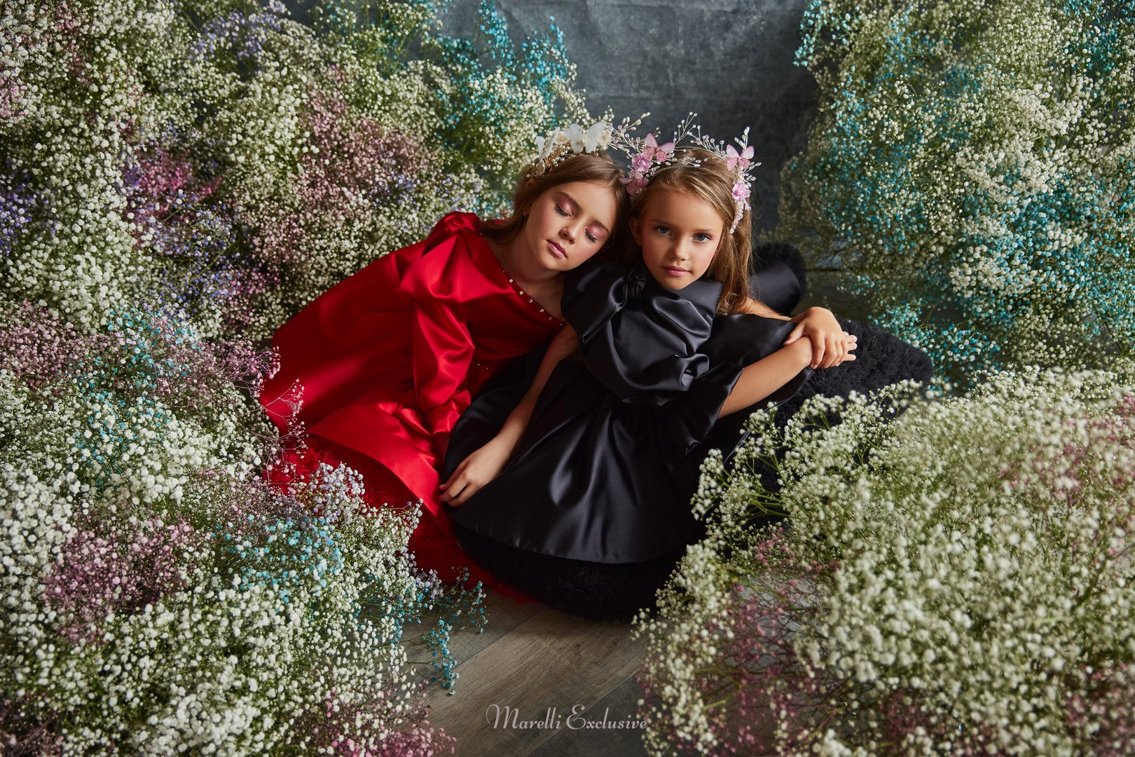 Pentelei 3227 stylish one-shoulder dress with eye-catching ruffle sleeve  | Girls Formal Dress