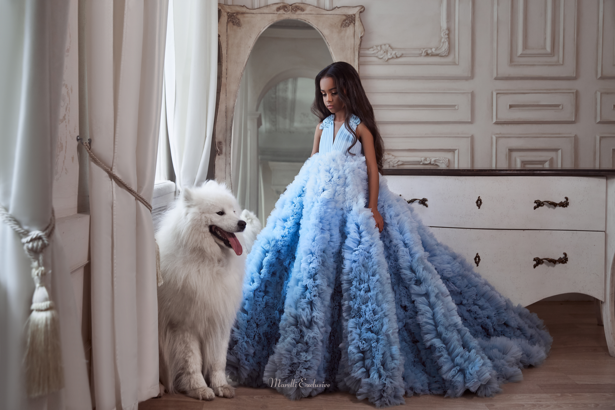 Pentelei 3103 masterpiece ballgown: sleeveless beauty for your little princess  | Girls Formal Dress