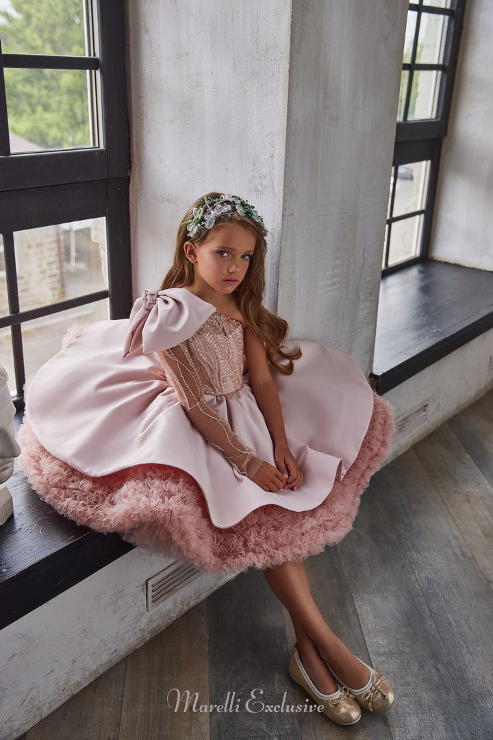 Pentelei 3217 shine like a star in the elegant one-shoulder gown  | Girls Formal Dress