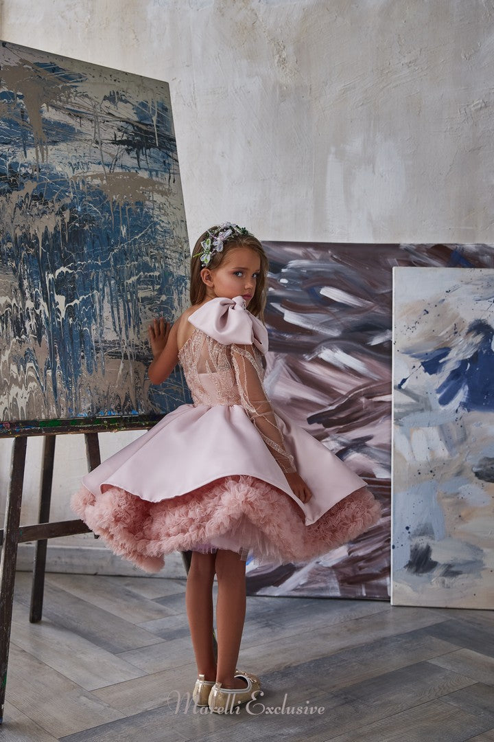 Pentelei 3217 shine like a star in the elegant one-shoulder gown  | Girls Formal Dress